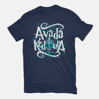 Avada Kedavra – Fantasy Graphic T-Shirt in navy, flat-lay product view