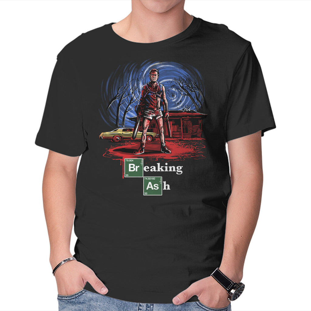 Breaking Ash – Horror Graphic T-Shirt in black, product display