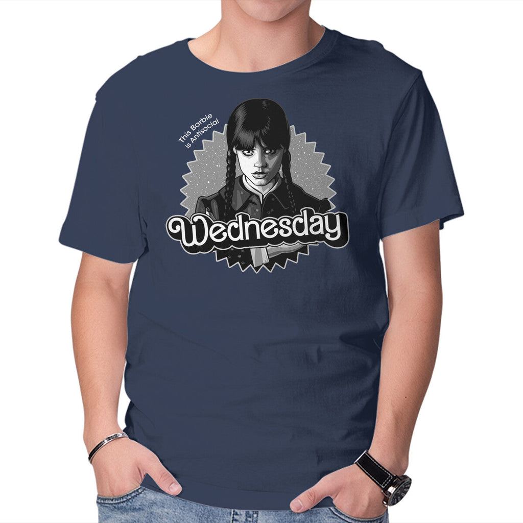 Antisocial Doll – Movie Graphic T-Shirt in navy, product display