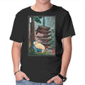 Taking A Nap In Japan – Anime Graphic T-Shirt in black, product display