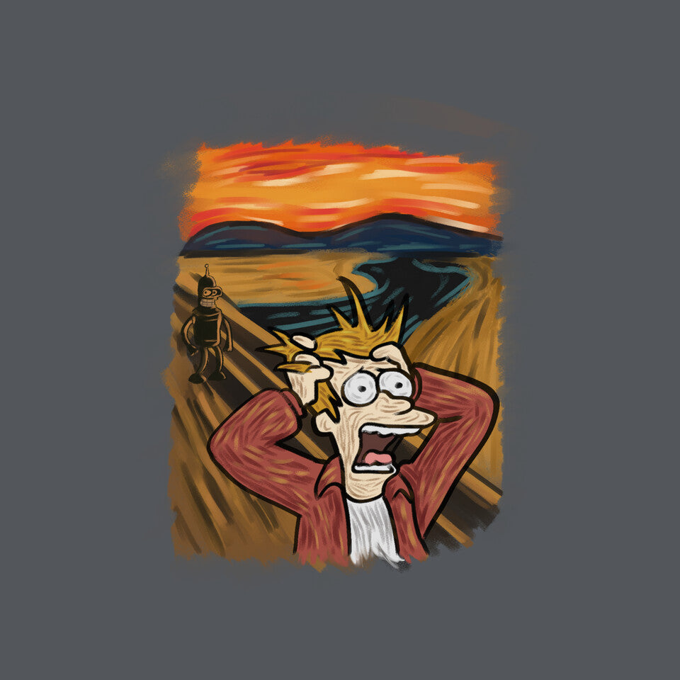 Wrong Time – Sci-Fi Graphic T-Shirt design artwork for charcoal graphic T-shirt