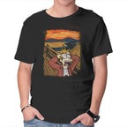 Wrong Time – Sci-Fi Graphic T-Shirt in black, product display