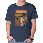 Wrong Time – Sci-Fi Graphic T-Shirt in navy, product display