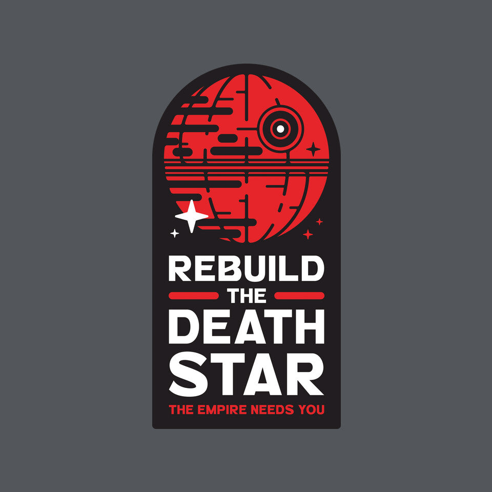 The Empire Needs You – Sci-Fi Graphic T-Shirt design artwork for charcoal graphic T-shirt