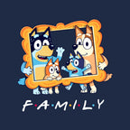 Family Friends – Dog Graphic T-Shirt design artwork for navy graphic T-shirt