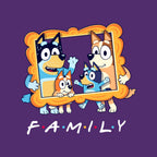 Family Friends – Dog Graphic T-Shirt design artwork for purple graphic T-shirt