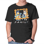 Family Friends – Dog Graphic T-Shirt in black, product display