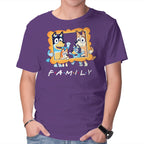 Family Friends – Dog Graphic T-Shirt in purple, product display