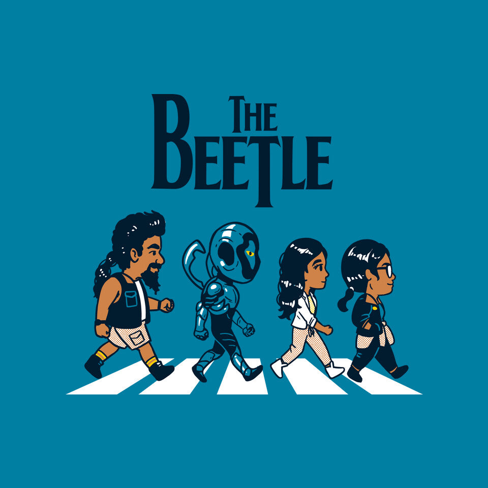 Blue Abbey – Music Graphic T-Shirt design artwork for turquoise graphic T-shirt