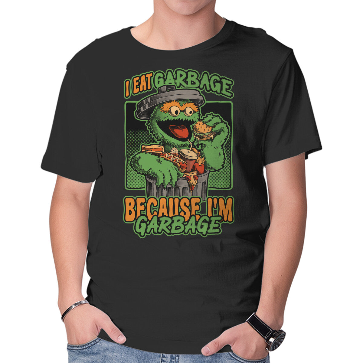 I'm Garbage – Funny Graphic T-Shirt in black, product display