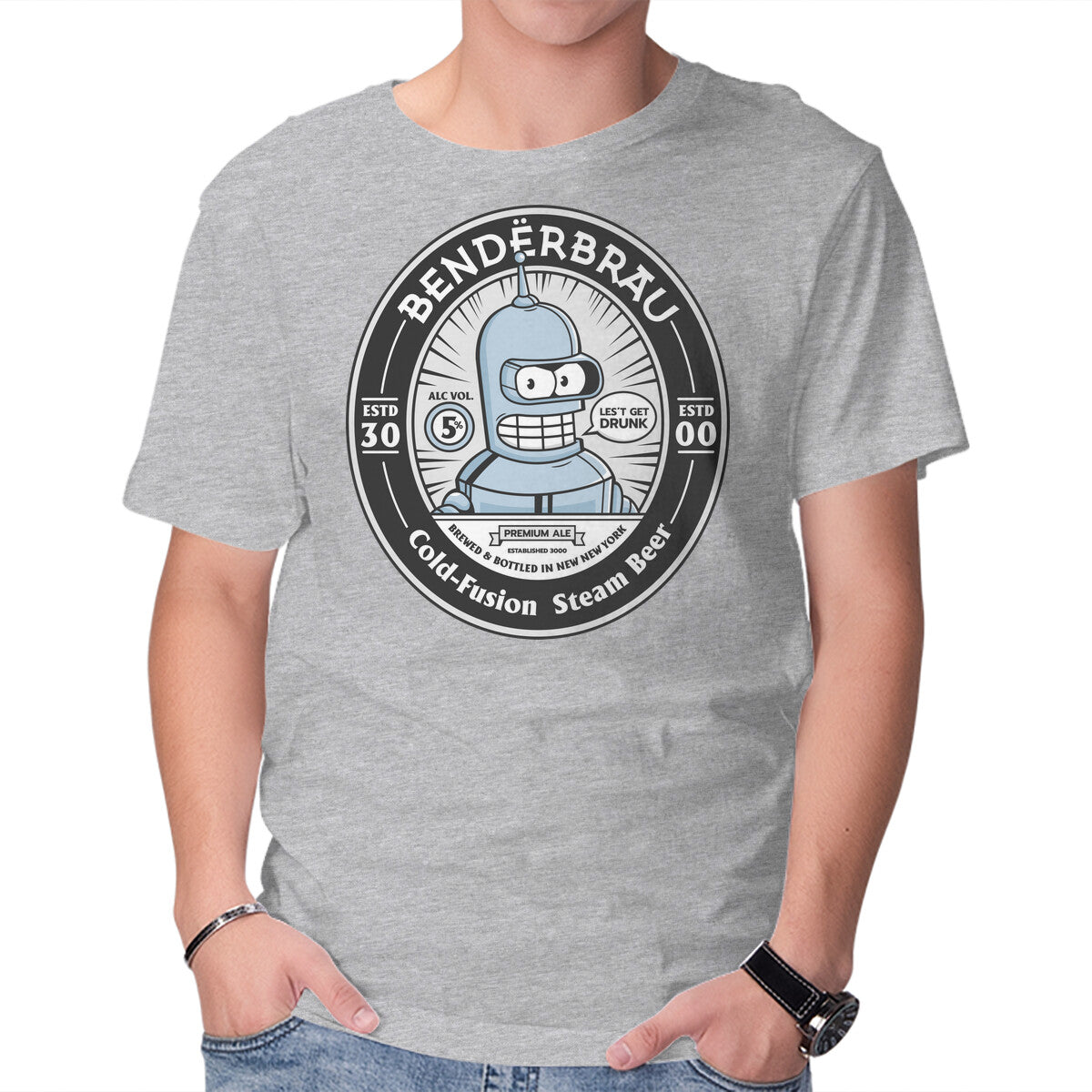 Bender Beer – Sci-Fi Graphic T-Shirt