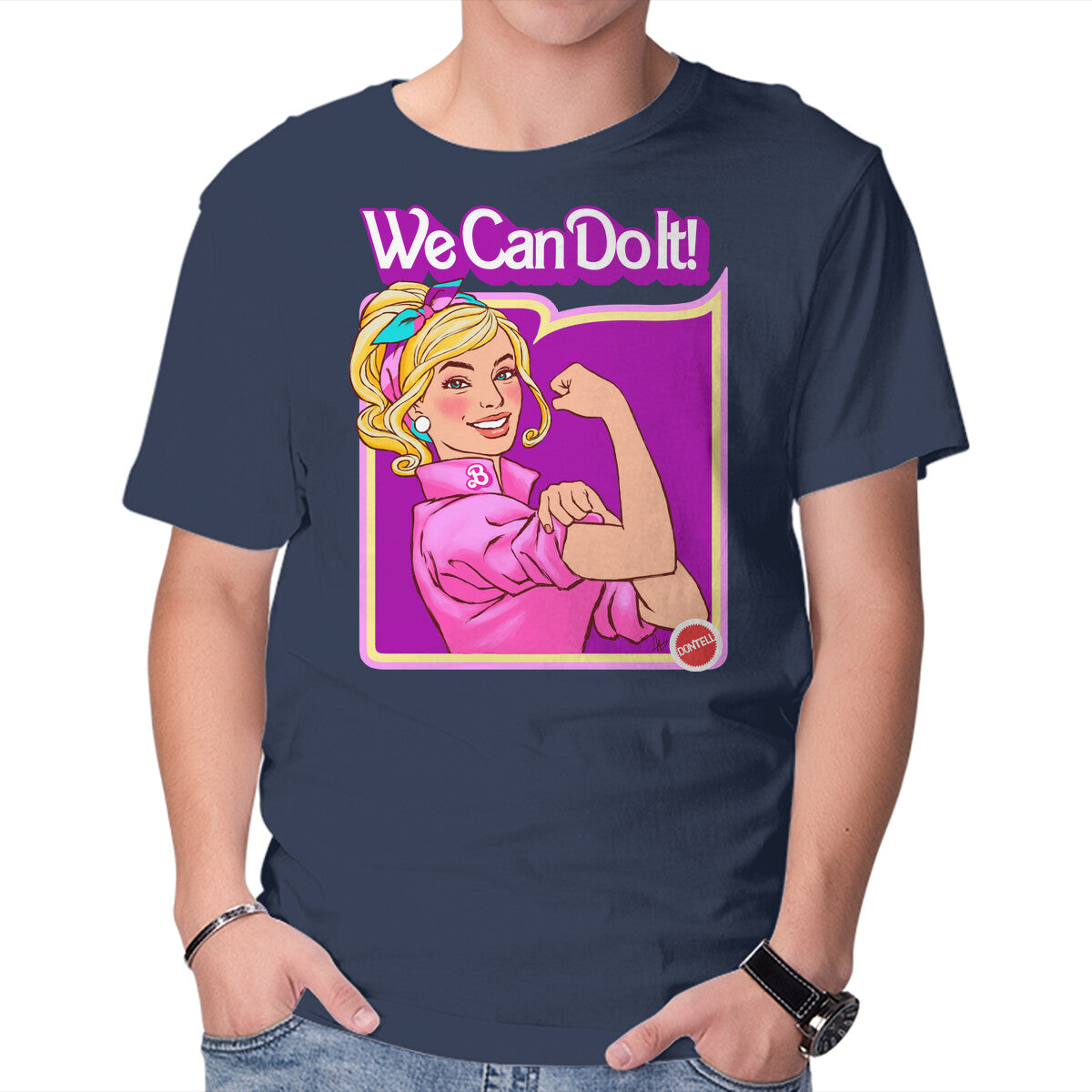 Barbie Can Do It – Movie Graphic T-Shirt in navy, product display
