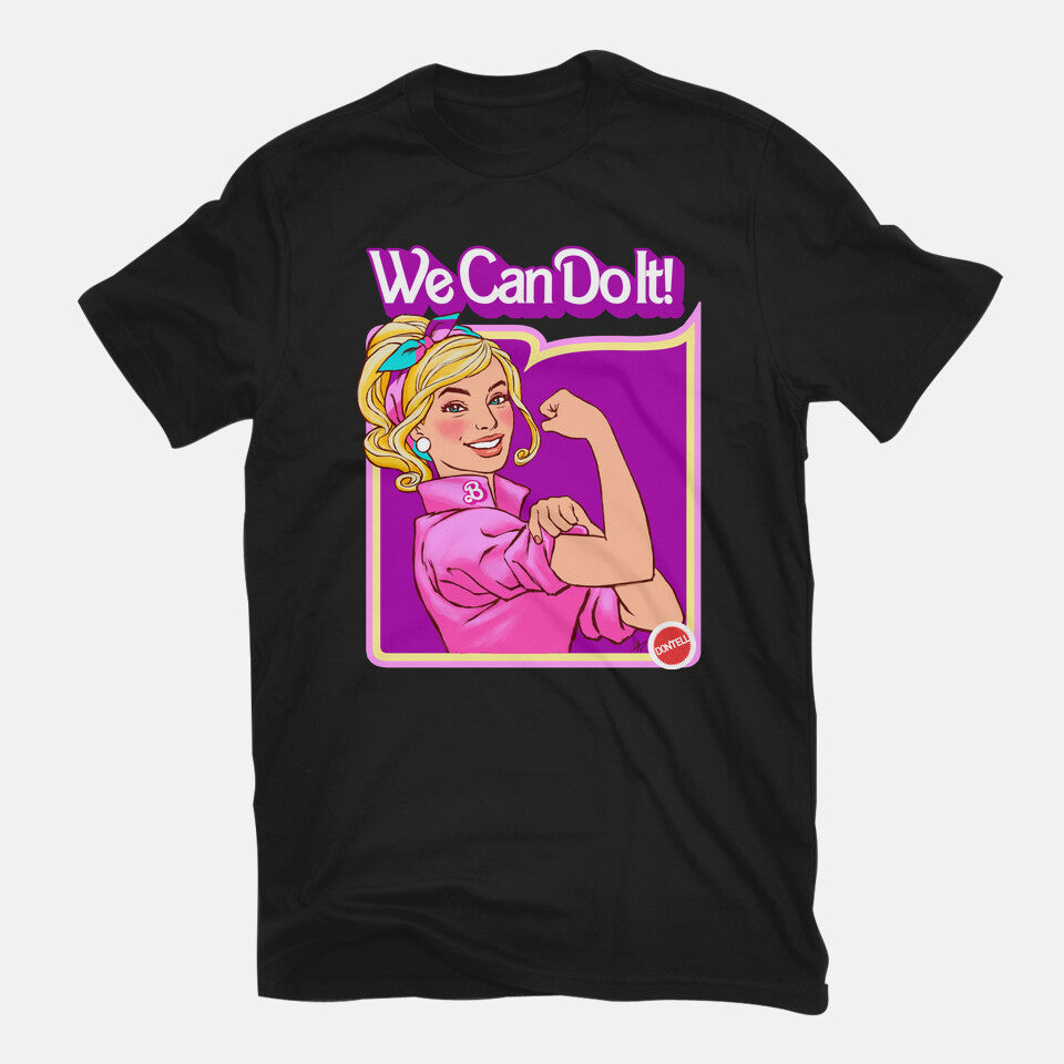 Barbie Can Do It – Movie Graphic T-Shirt in black, flat-lay product view