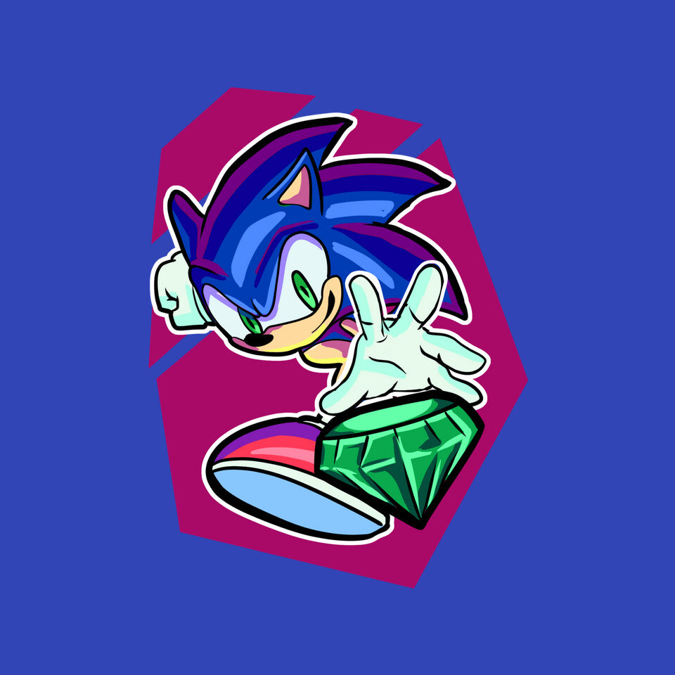 My Emerald – Gaming Graphic T-Shirt design artwork for royal blue graphic T-shirt
