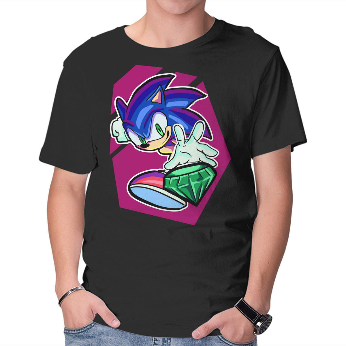 My Emerald – Gaming Graphic T-Shirt in black, product display