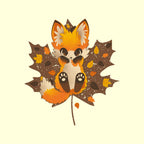 Autumn Kitsune – Animal Graphic T-Shirt