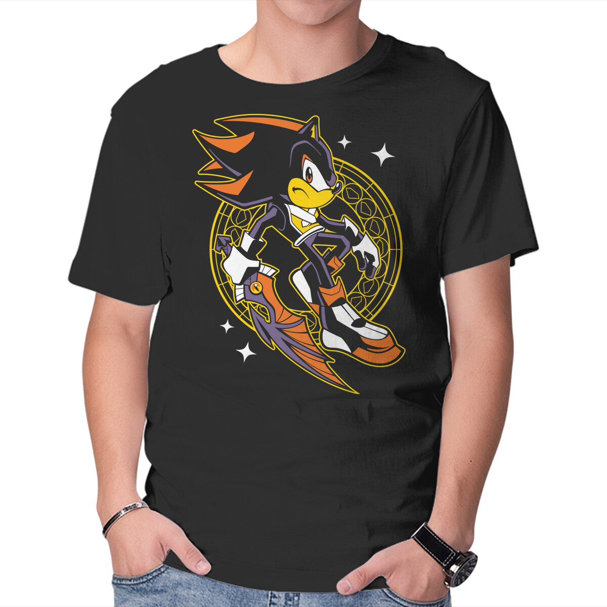 Black Heart – Gaming Graphic T-Shirt in black, product display