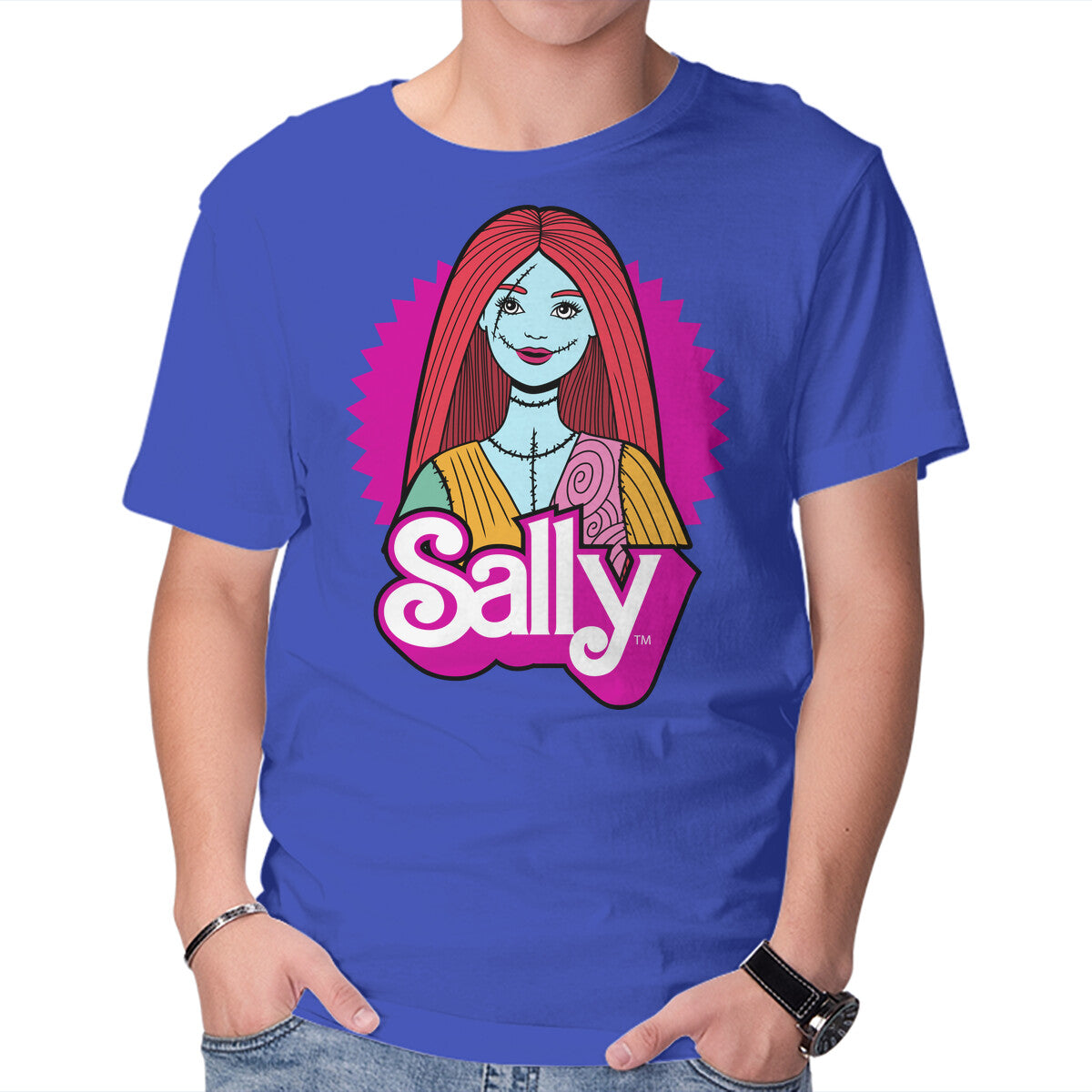 Sally – Halloween Graphic T-Shirt in royal blue, product display