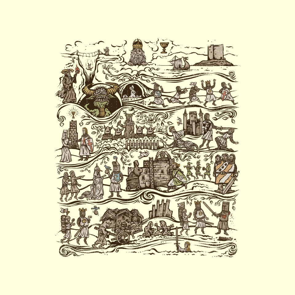 The Caerbannog Tapestry – Movie Graphic T-Shirt