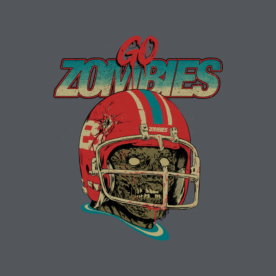 Go Zombies – Halloween Graphic T-Shirt design artwork for charcoal graphic T-shirt