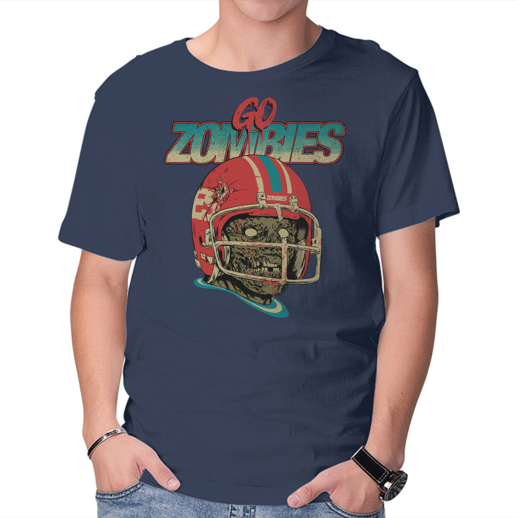 Go Zombies – Halloween Graphic T-Shirt in navy, product display