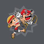 Super Stretchy Boy – Anime Graphic T-Shirt design artwork for charcoal graphic T-shirt