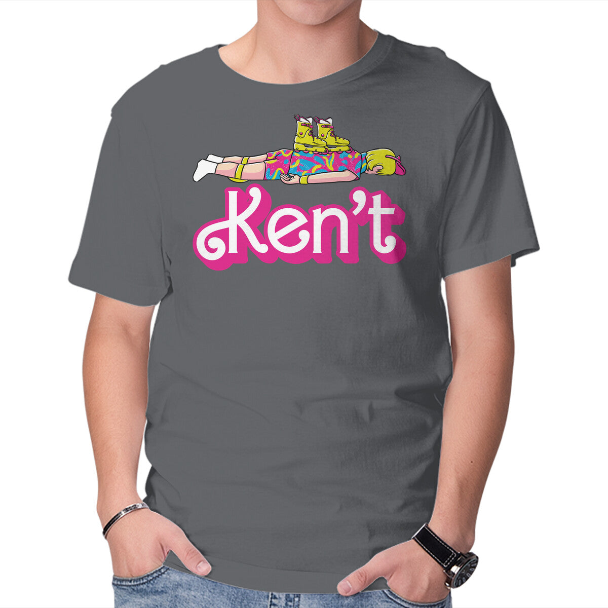 Ken't – Movie Graphic T-Shirt in charcoal, product display