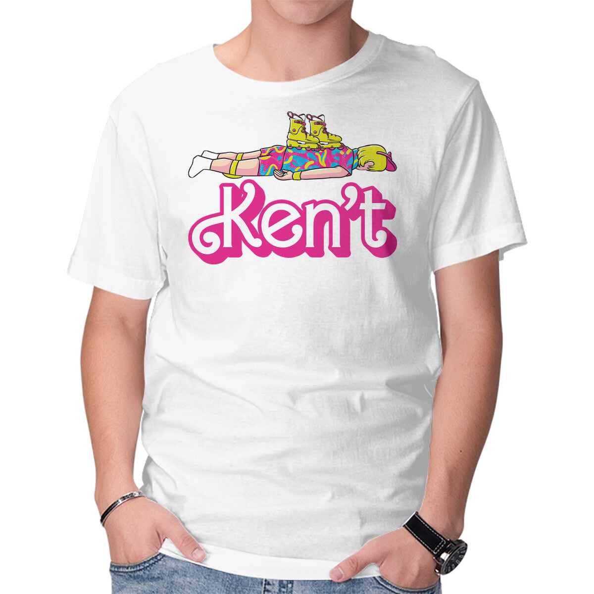 Ken't – Movie Graphic T-Shirt in white, product display