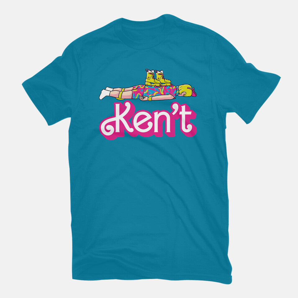 Ken't – Movie Graphic T-Shirt in turquoise, flat-lay product view