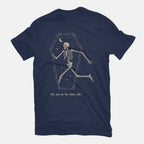 On The Other Side – Horror Graphic T-Shirt in navy, flat-lay product view