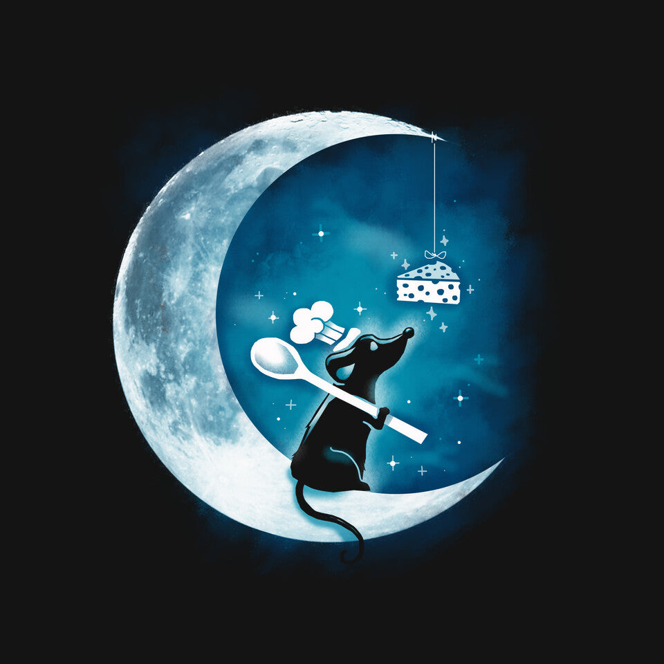 Dream Mouse – Movie Graphic T-Shirt design artwork for black graphic T-shirt