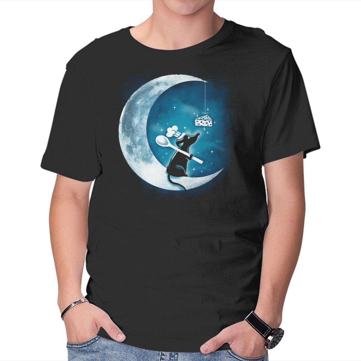 Dream Mouse – Movie Graphic T-Shirt in black, product display