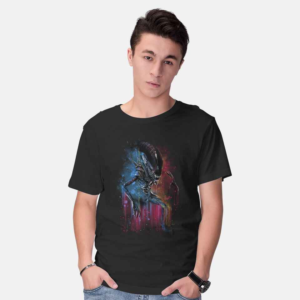 Alien Watercolor – Halloween Graphic T-Shirt