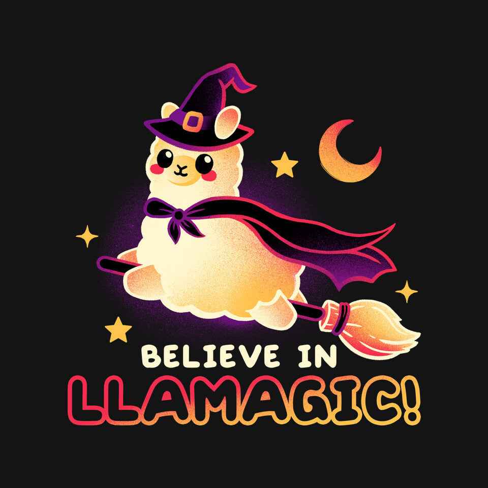 Believe In llamagic – Halloween Graphic T-Shirt