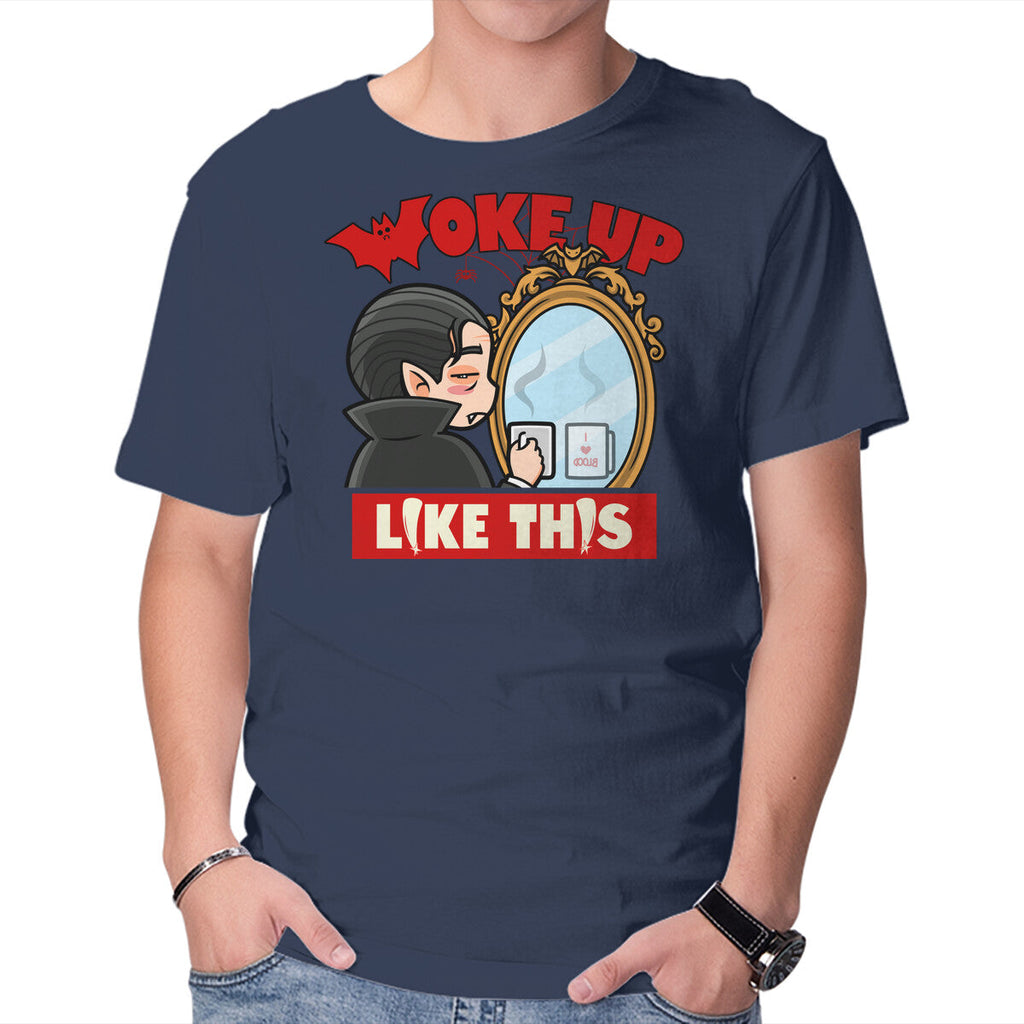 Vampire Meme – Halloween Graphic T-Shirt in navy, product display