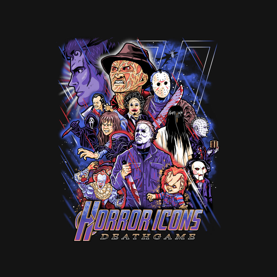 Deathgame – Halloween Graphic T-Shirt design artwork for black graphic T-shirt