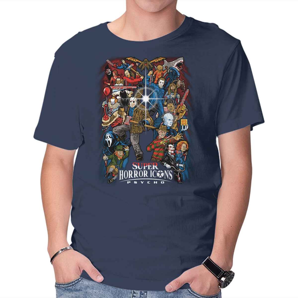 Super Horror Icons – Horror Graphic T-Shirt