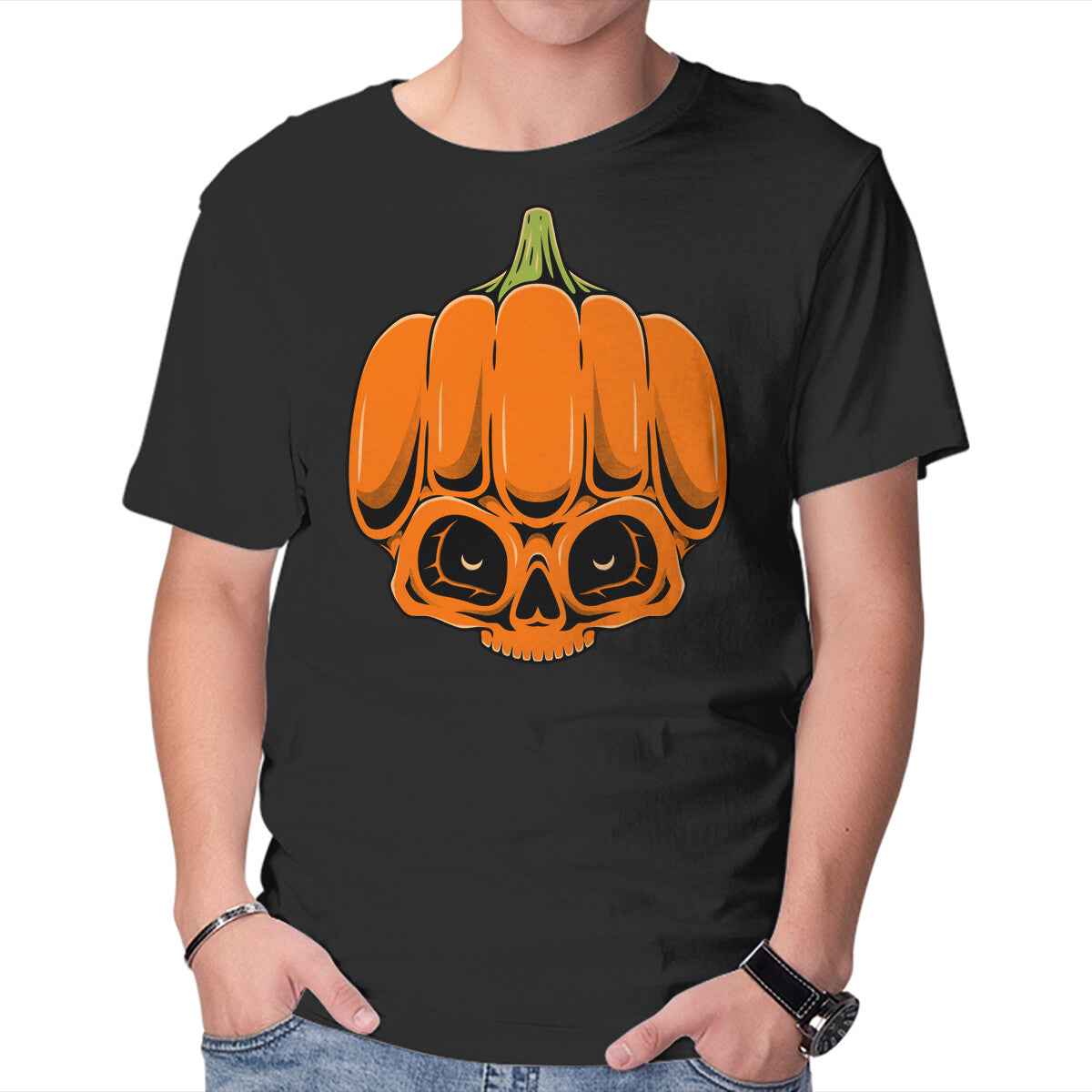 The Pumpkin Skull – Halloween Graphic T-Shirt