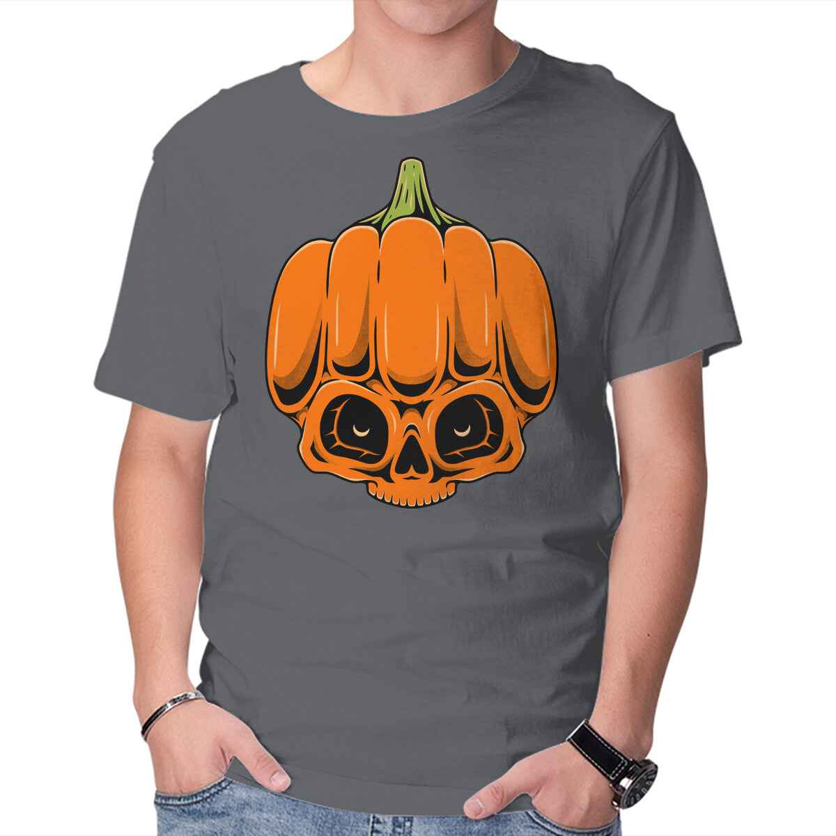 The Pumpkin Skull – Halloween Graphic T-Shirt