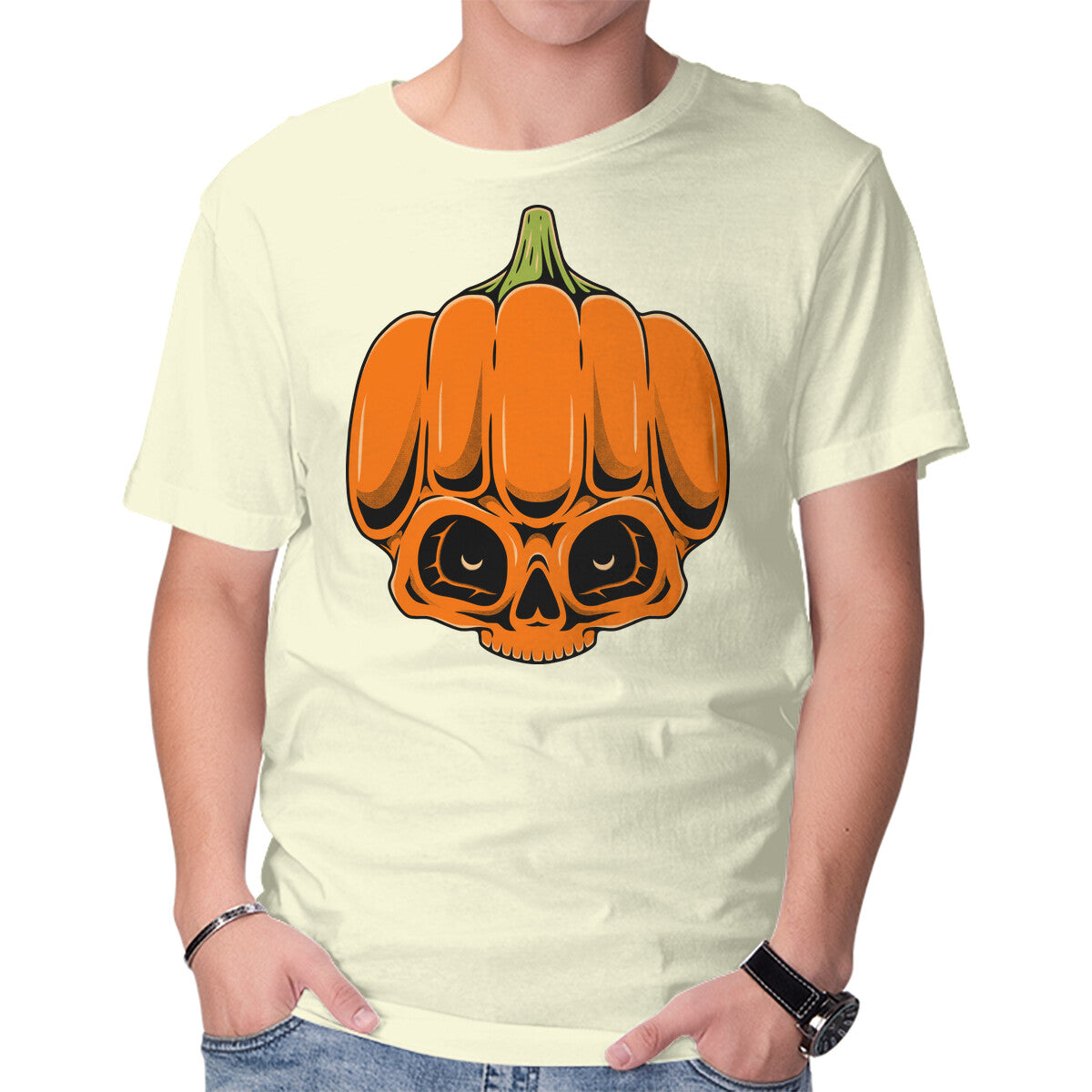 The Pumpkin Skull – Halloween Graphic T-Shirt