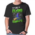 My Flying Monkeys – Halloween Graphic T-Shirt in black, product display