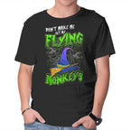 My Flying Monkeys – Halloween Graphic T-Shirt in black, product display