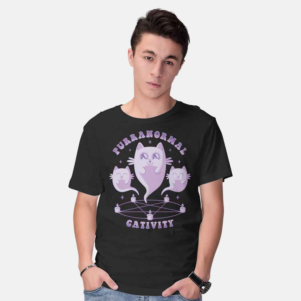 Purranormal Cativity – Cat Graphic T-Shirt