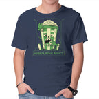 Horror Movie Addict – Halloween Graphic T-Shirt in navy, product display