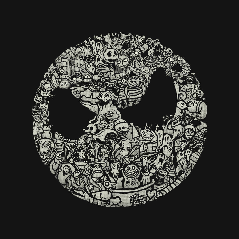 A Most Horrible Circle – Halloween Graphic T-Shirt design artwork for black graphic T-shirt