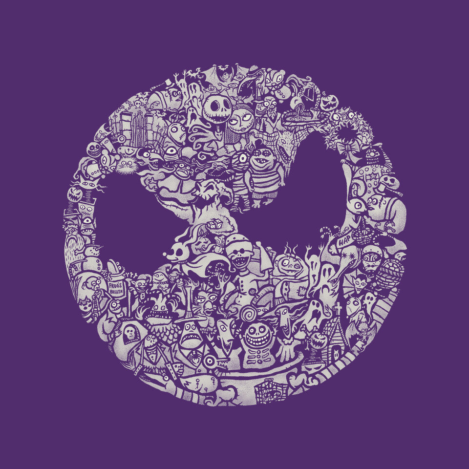 A Most Horrible Circle – Halloween Graphic T-Shirt design artwork for purple graphic T-shirt