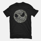 A Most Horrible Circle – Halloween Graphic T-Shirt in black, flat-lay product view