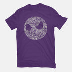 A Most Horrible Circle – Halloween Graphic T-Shirt in purple, flat-lay product view