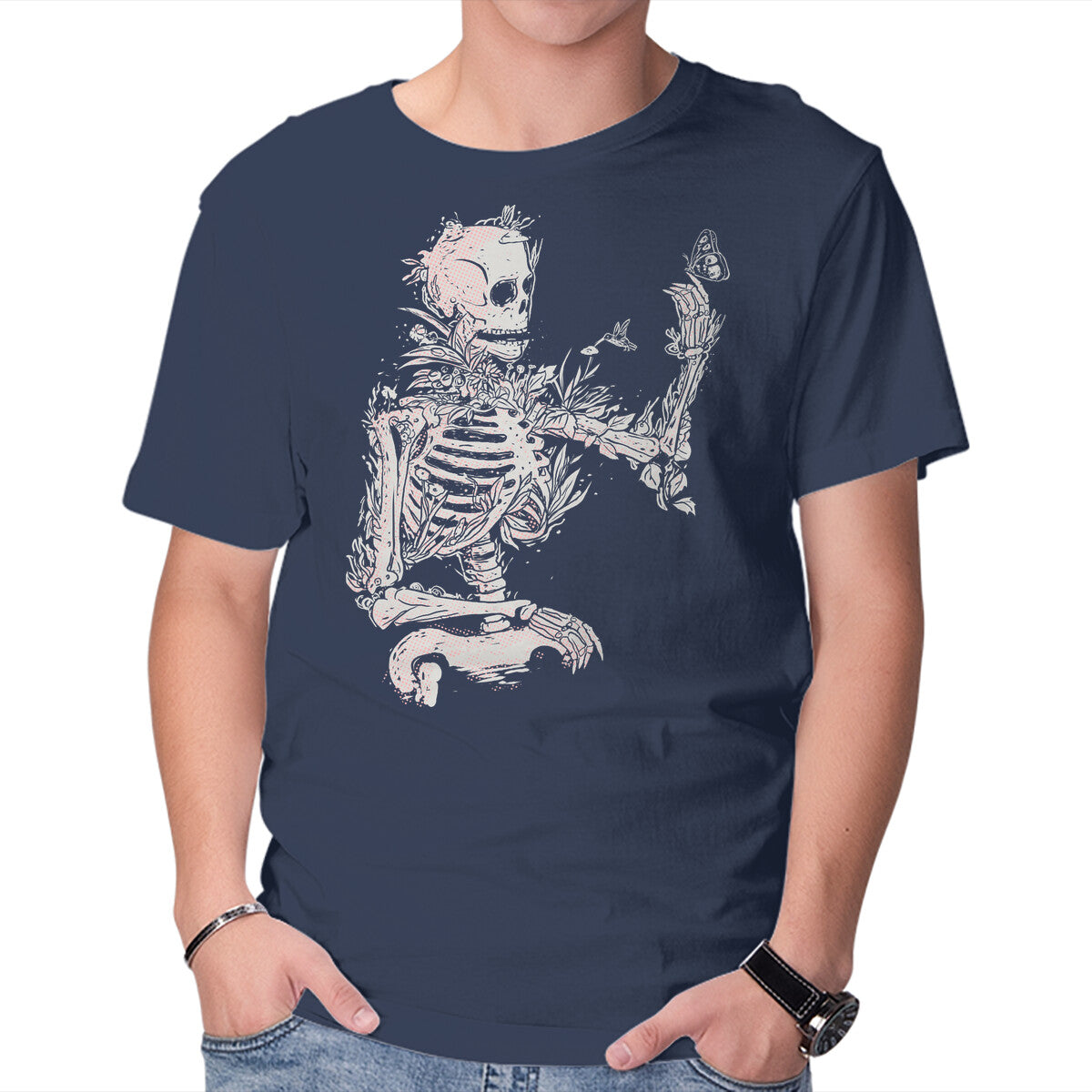 The Inner Gardener – Halloween Graphic T-Shirt in navy, product display