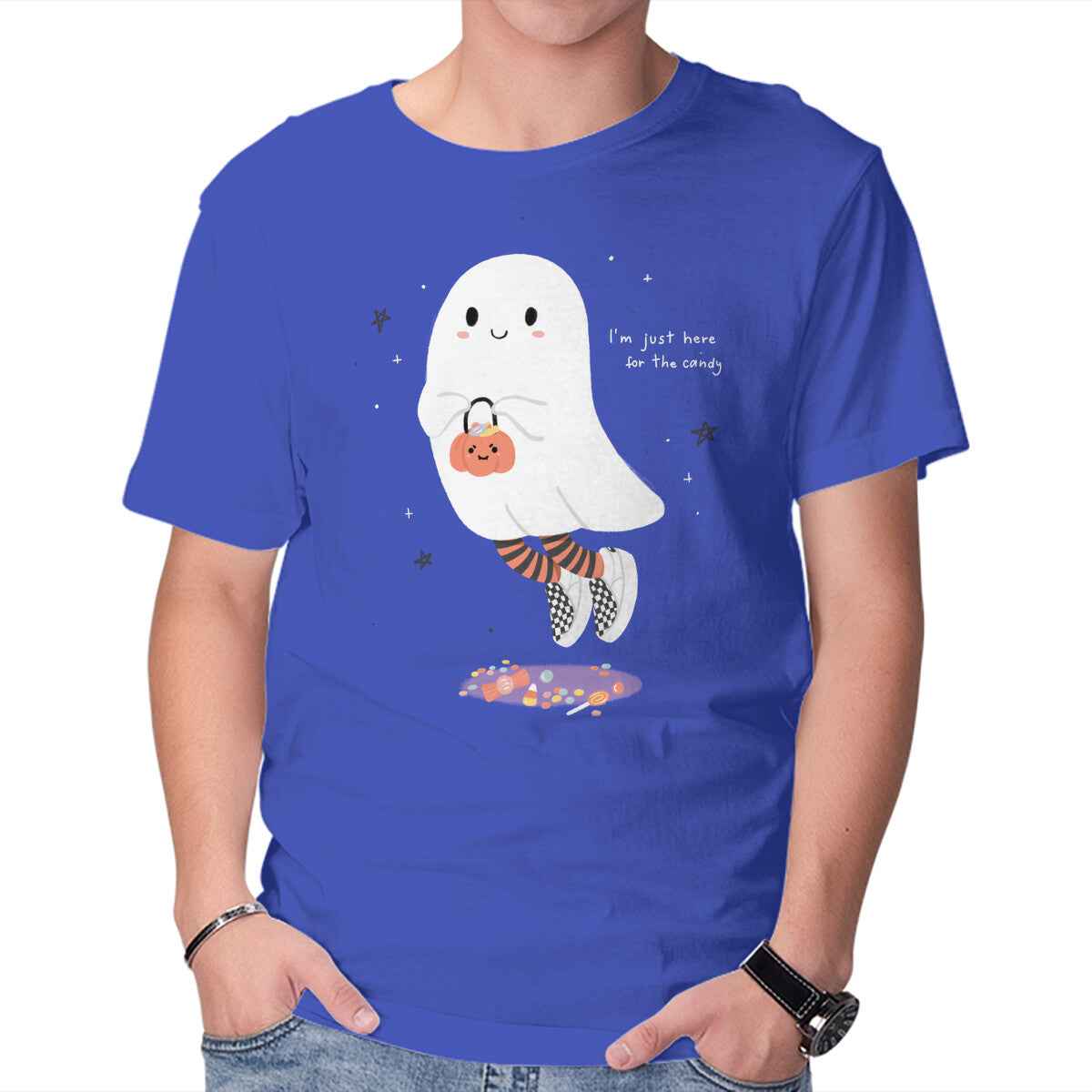 Candy Ghost – Halloween Graphic T-Shirt